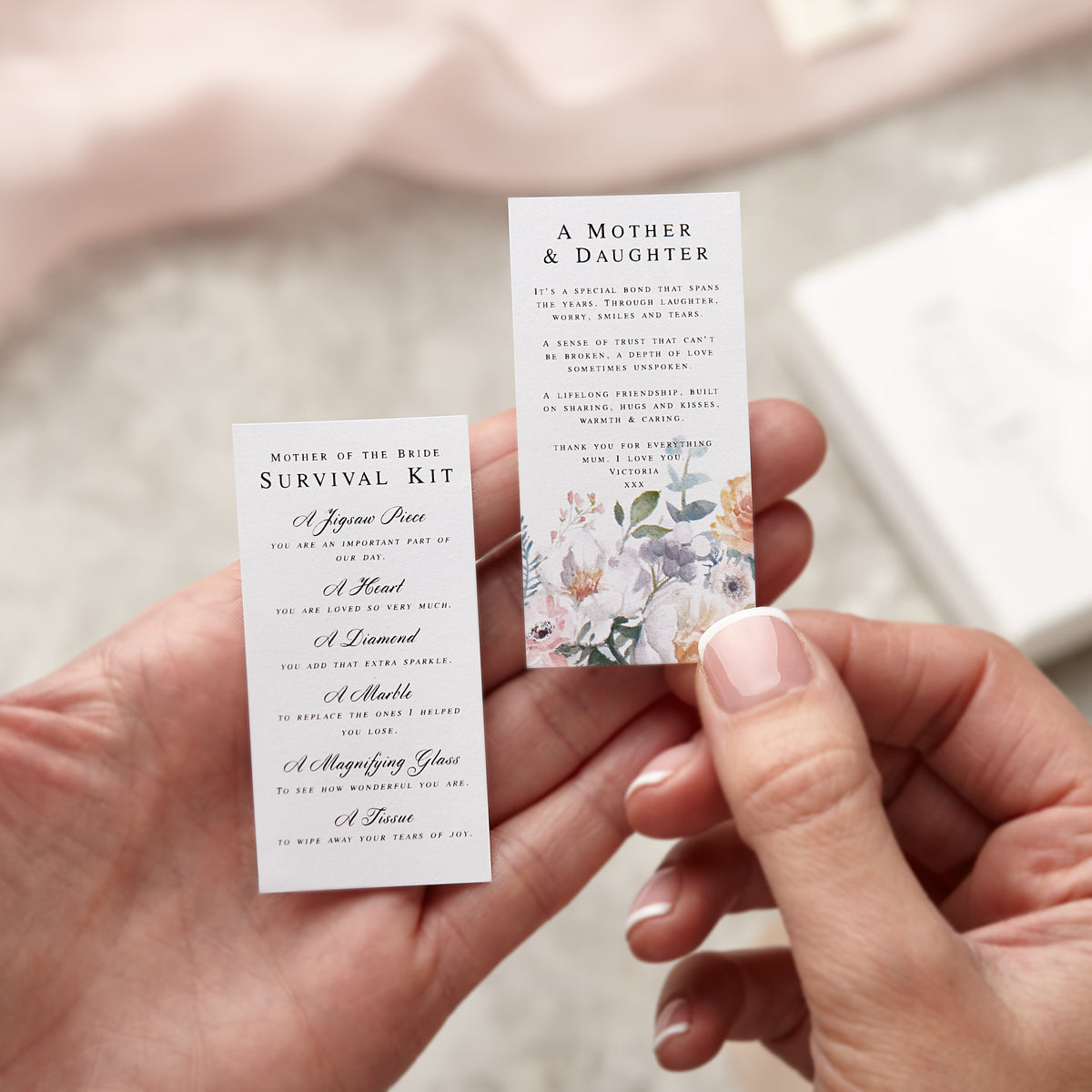 Mother of the Bride Gift, Personalised Keepsake