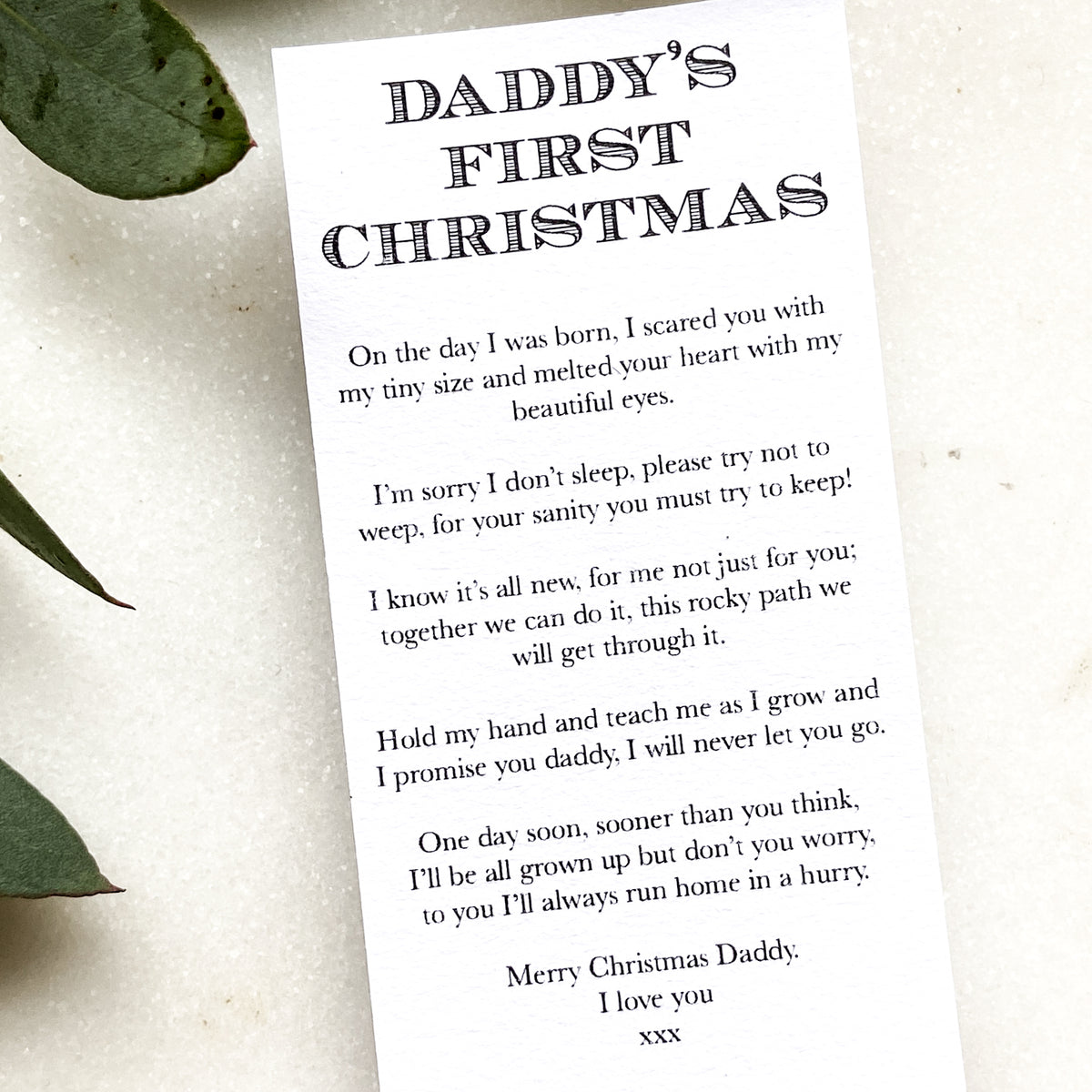 Daddy's First Christmas