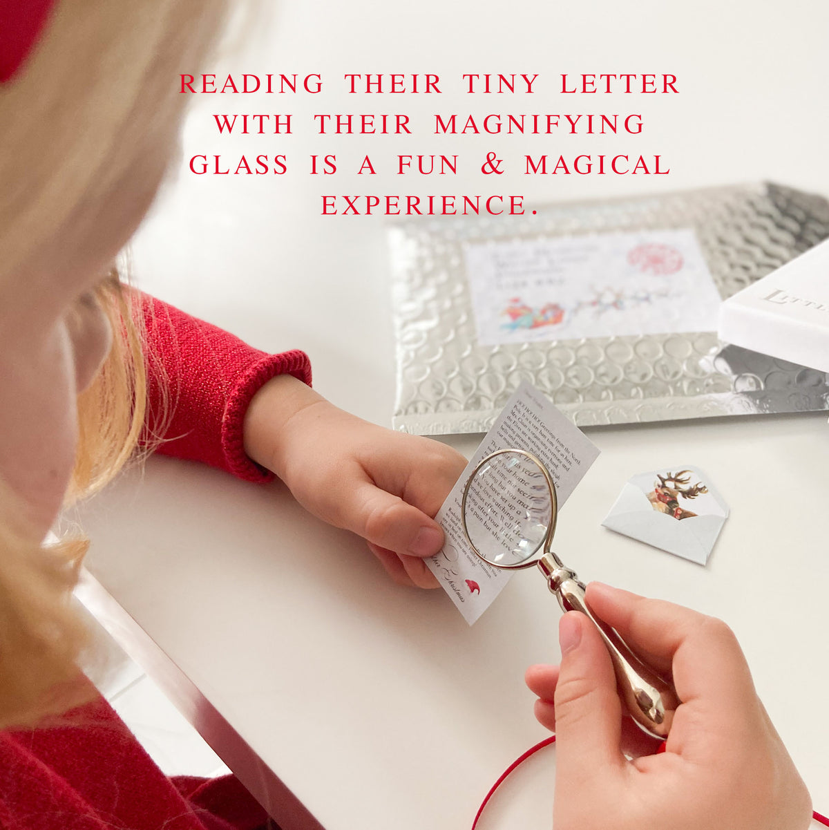 Personalised Father Christmas Letter with Magnifying Glass