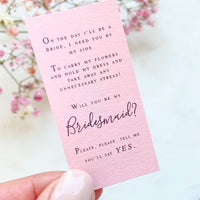 Will You Be My Bridesmaid?
