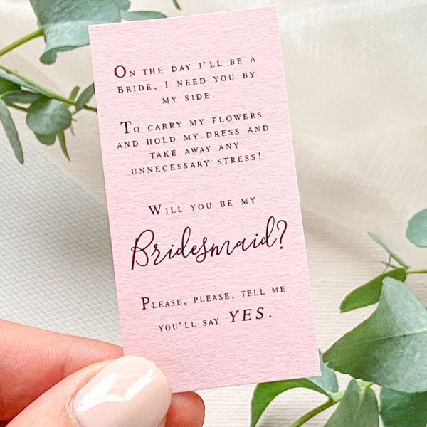 Will You Be My Bridesmaid?