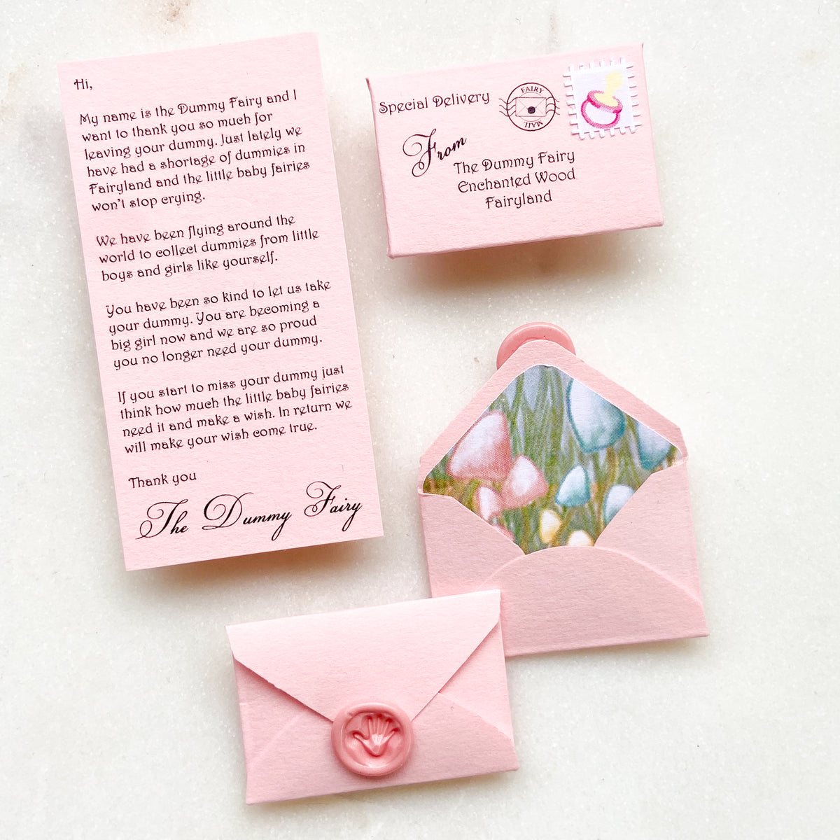 Girls Dummy Fairy Letter