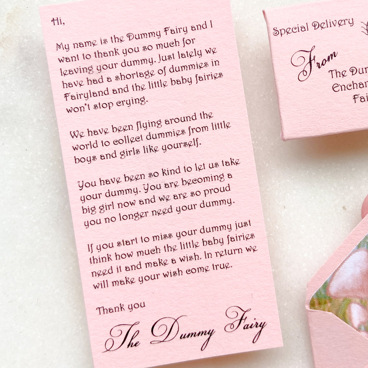 Girls Dummy Fairy Letter