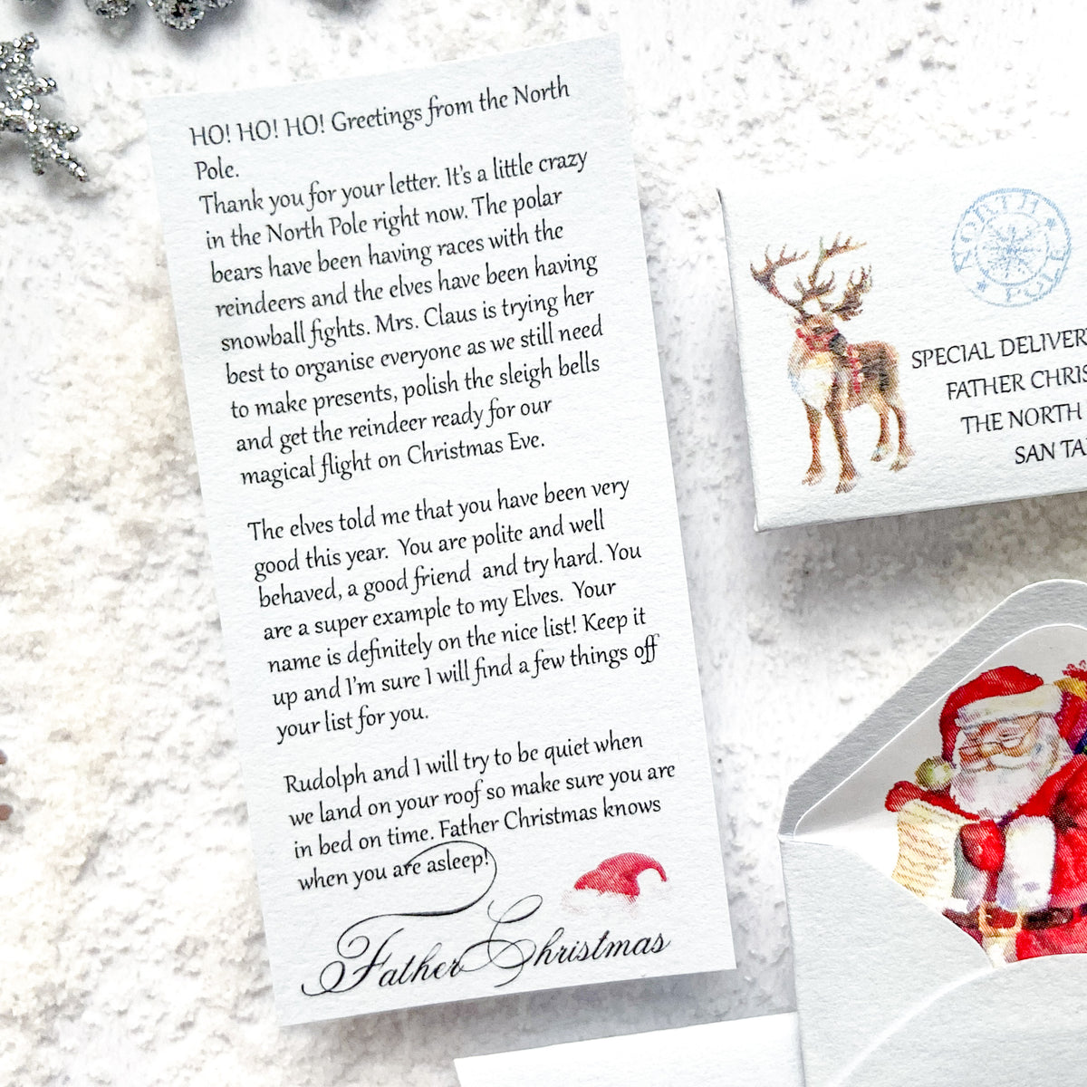 Father Christmas Letter & Magnifying Glass (Non-Personalised)