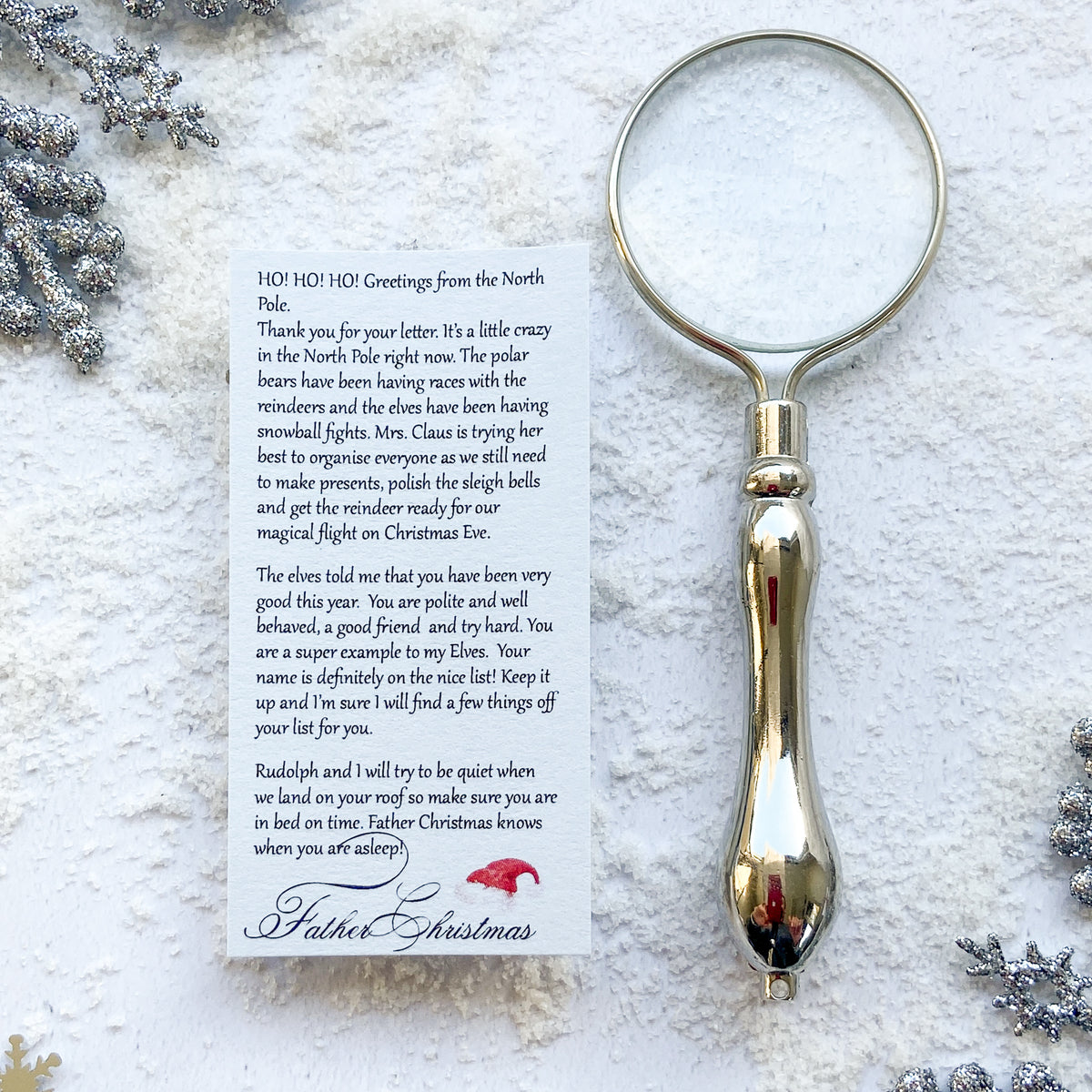Father Christmas Letter & Magnifying Glass (Non-Personalised)