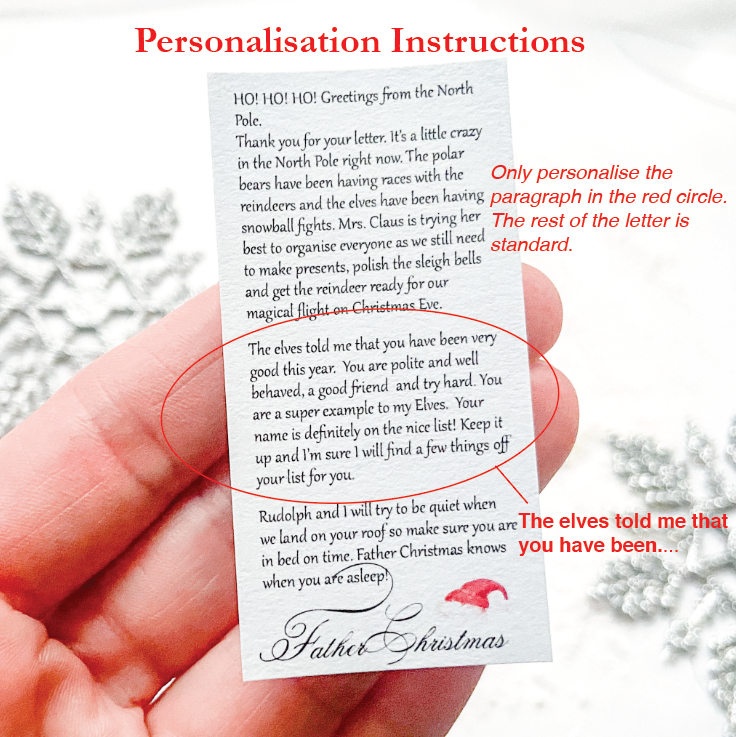 Personalised Father Christmas Letter with Magnifying Glass