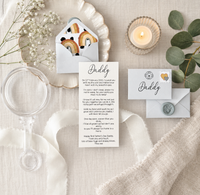 Personalised First Father’s Day Letter for Daddy | Tiny Keepsake Gift from Baby