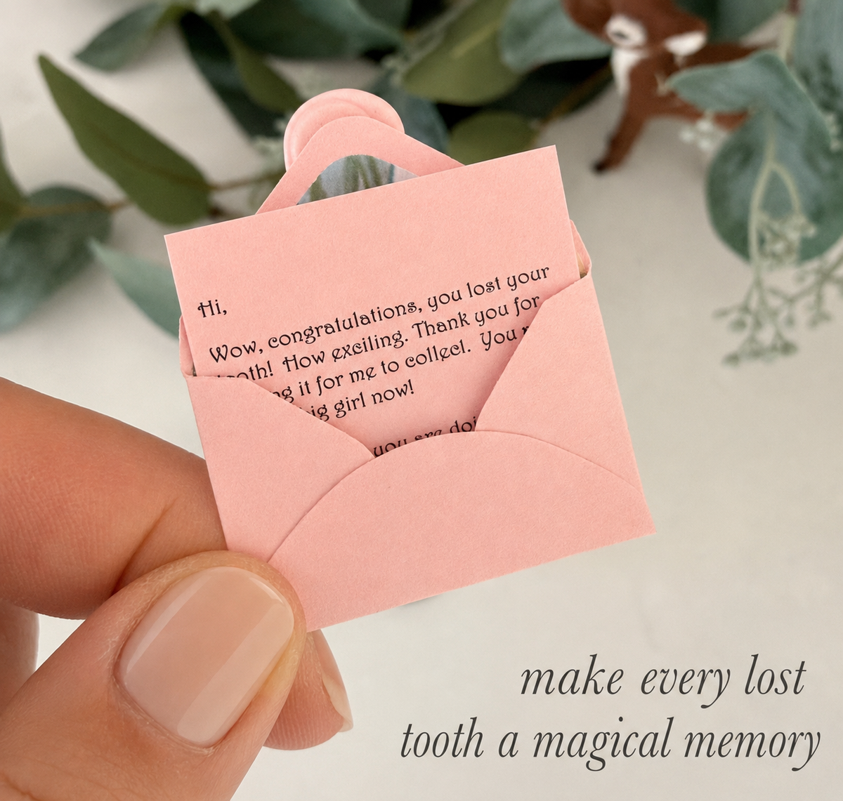 Tooth Fairy Letter Kit (Pink)