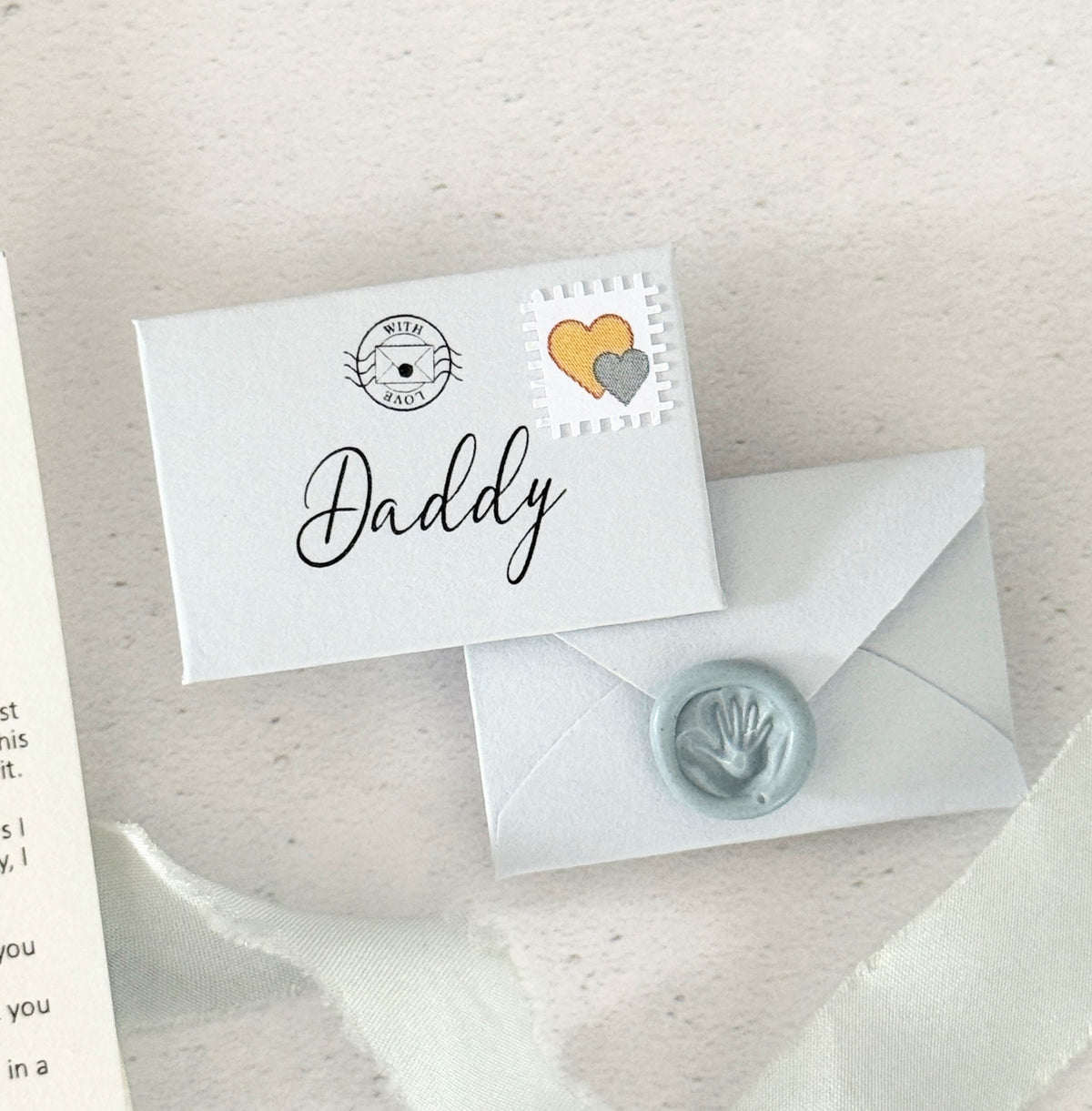 Personalised First Father’s Day Letter for Daddy | Tiny Keepsake Gift from Baby