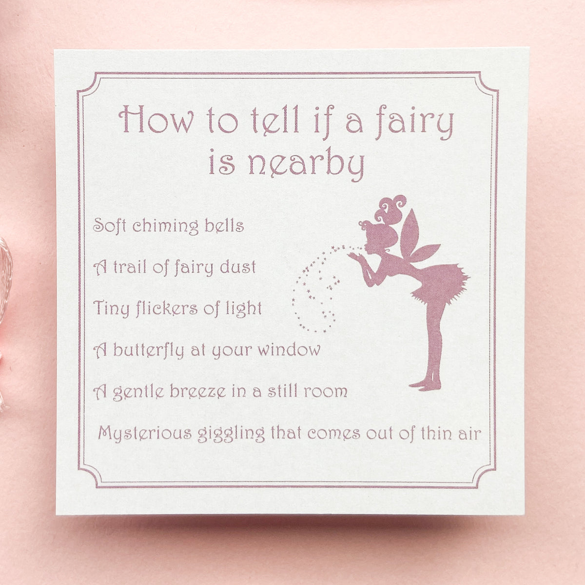 Tooth Fairy Letter Kit (Pink)