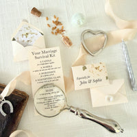 Personalised Wedding Keepsake Gift – Meaningful Marriage Survival Kit for Couples